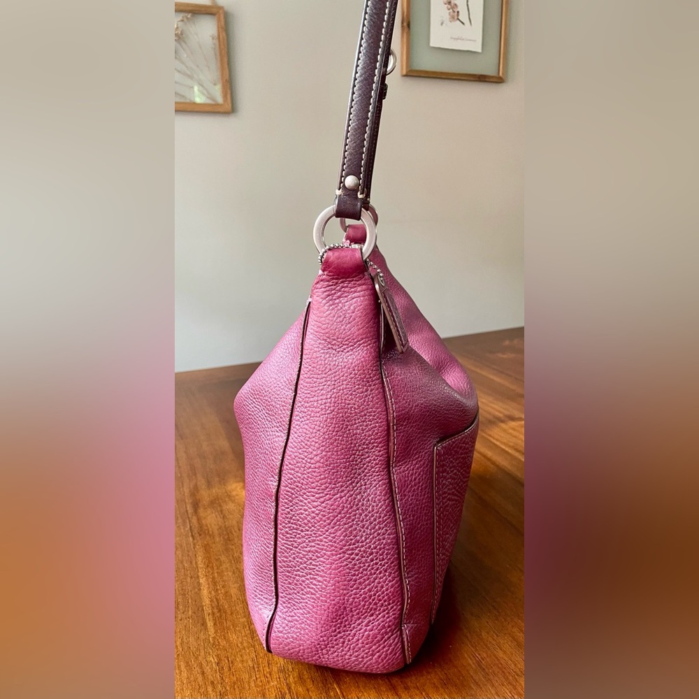 ‼️‼️SOLD‼️‼️Coach Y2K Chelsea Hobo Purple Silver - Picture 10 of 17